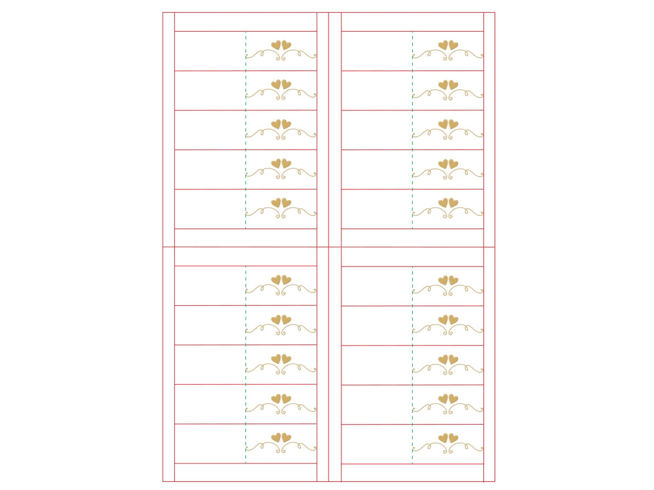 BIGL.BOMB.100PZ A4 NOZZE CUORI BB00204/5 BIGL.BOMB.100PZ A4 NOZZE CUORI BB00204/5