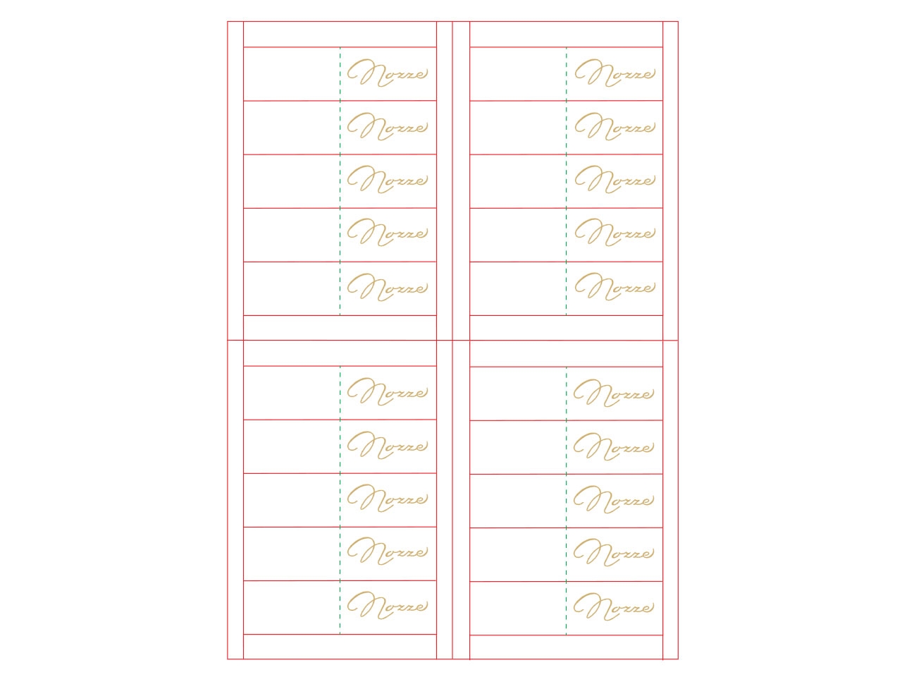 BIGL.BOMB.100PZ A4 NOZZE ORO BB00206/5 BIGL.BOMB.100PZ A4 NOZZE ORO BB00206/5