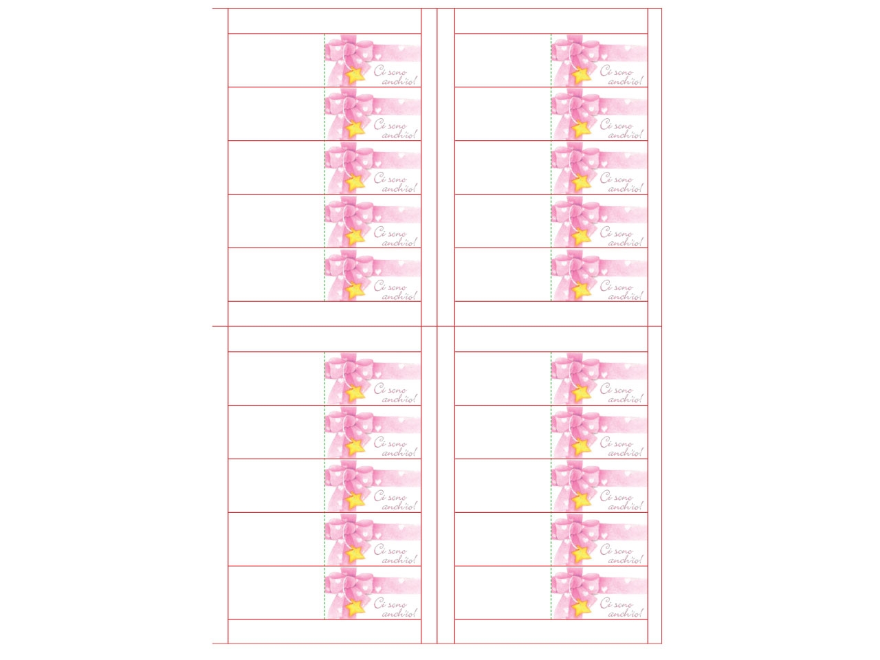 BIGL.BOMB.100PZ A4 FIOCCO ROSA BB00312/5 BIGL.BOMB.100PZ A4 FIOCCO ROSA BB00312/5