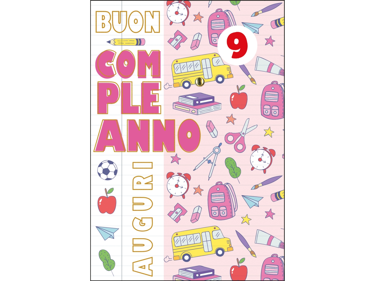 BIGLIETTO COMPLEANNO BIMBI FA00197BC/B
