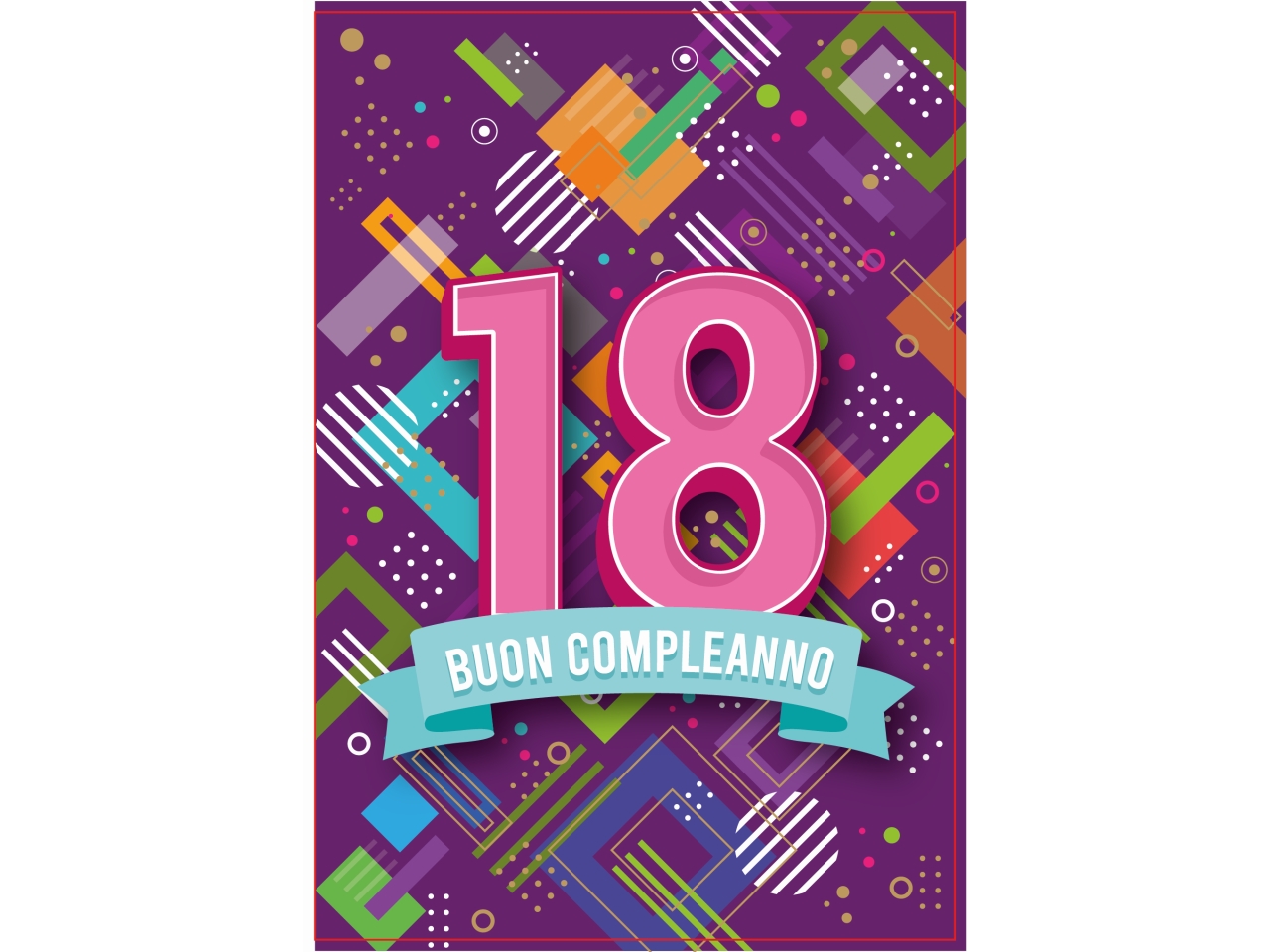 BIGLIETTO COMPLEAN.18FEMM. FA00202BC/D