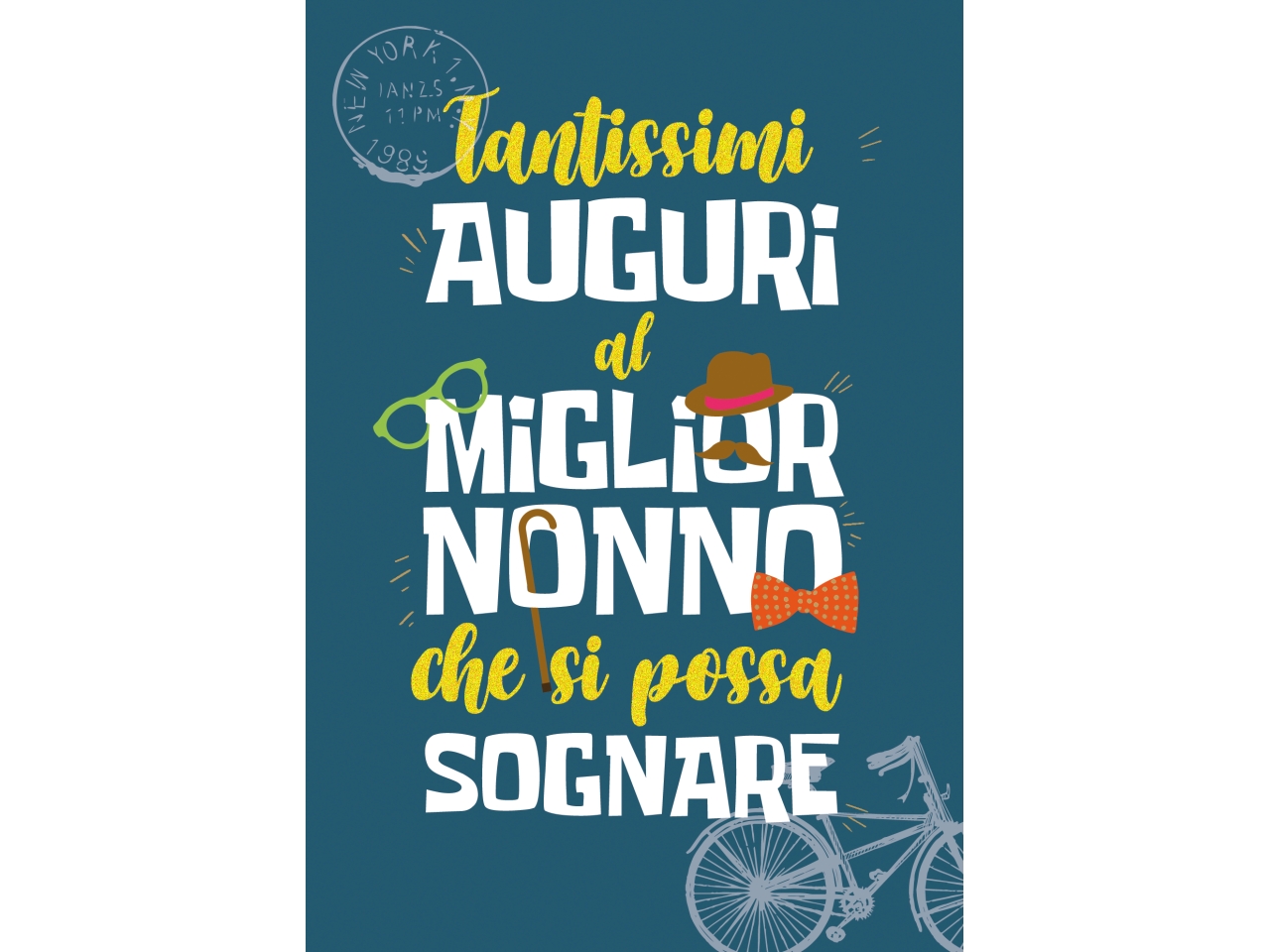 BIGLIETTO TANTI AUGURI NONNO FA00220AN/A