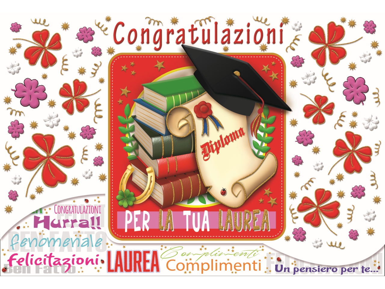 BIGLIETTO PORTASOLDI LAUREA FA00193PS/B