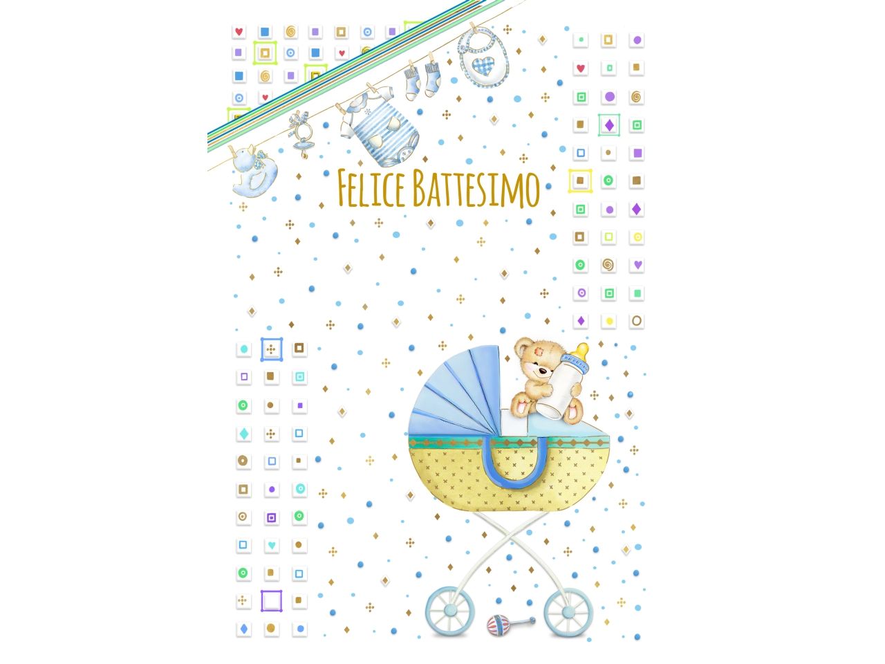 BIGLIETTO BATTESIMO AZZ. FE10192FB/A BIGLIETTO BATTESIMO AZZ. FE10192FB/A