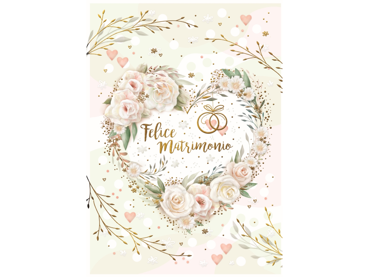 BIGLIETTO MATRIMONIO CUORE FE10189FM/A BIGLIETTO MATRIMONIO CUORE FE10189FM/A