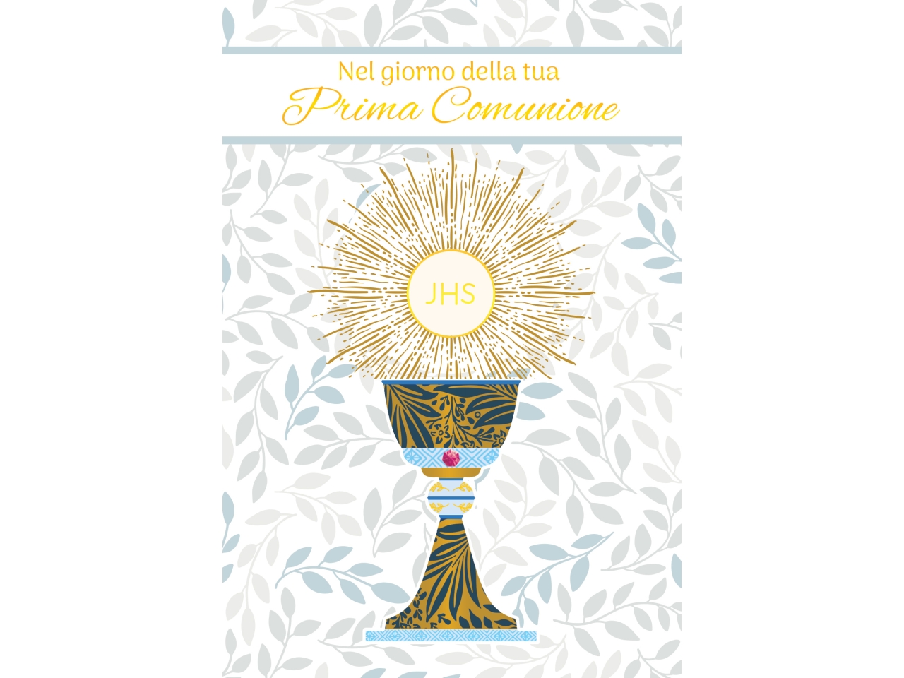 BIGLIETTO PRIMA COMUNIONE FE10176PC/A