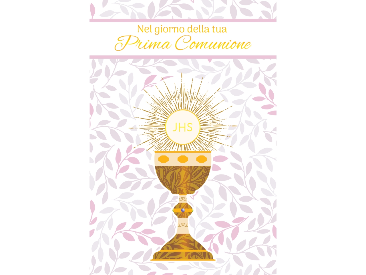 BIGLIETTO PRIMA COMUNIONE FE10176PC/B