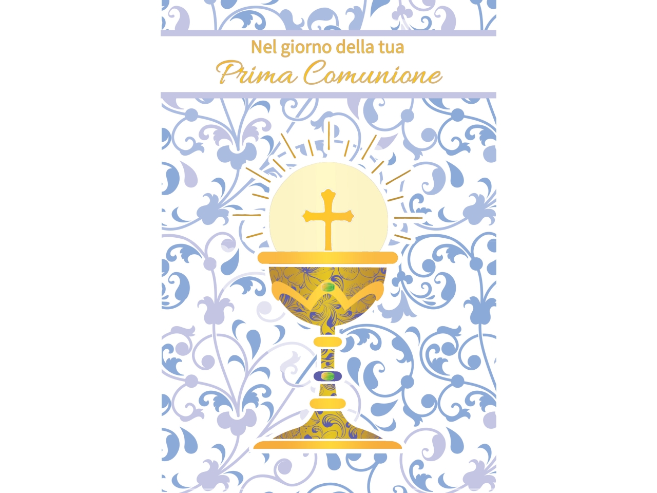 BIGLIETTO PRIMA COMUNIONE FE10176PC/C