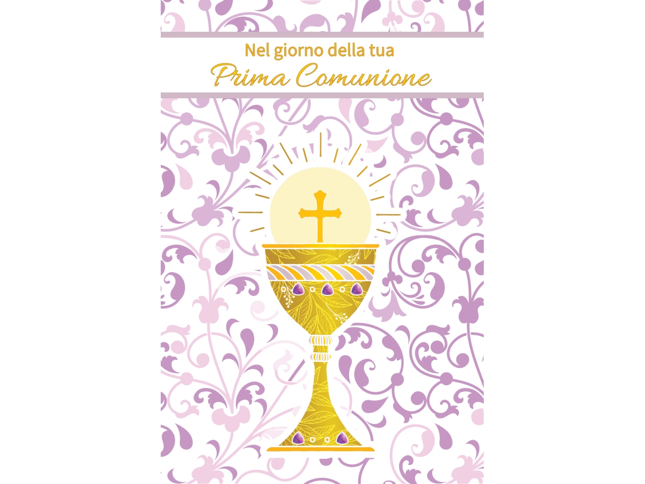 BIGLIETTO PRIMA COMUNIONE FE10176PC/D