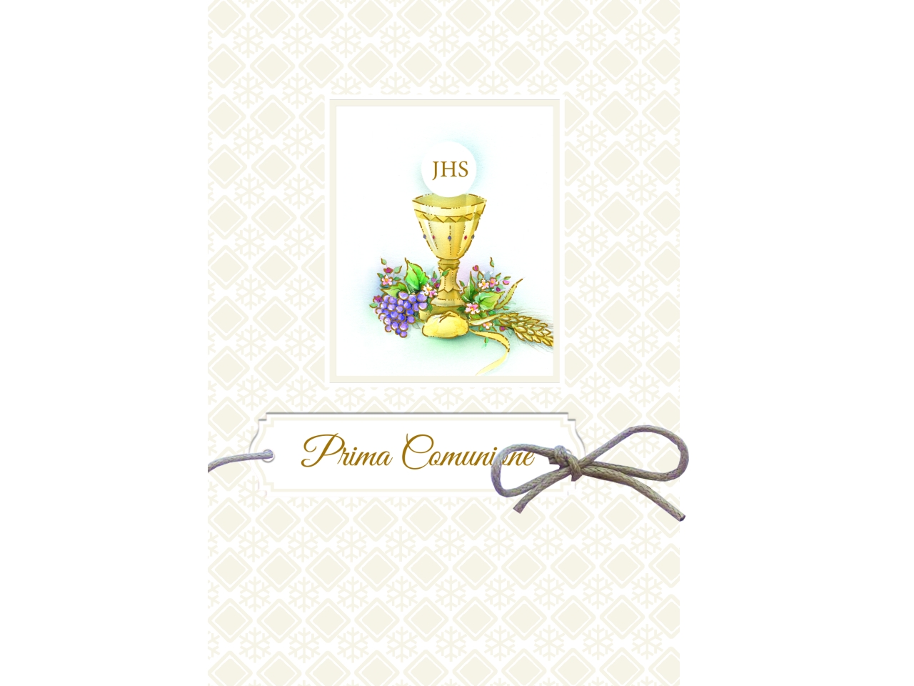 BIGLIETTO PRIMA COMUNIONE FE10198PC/B