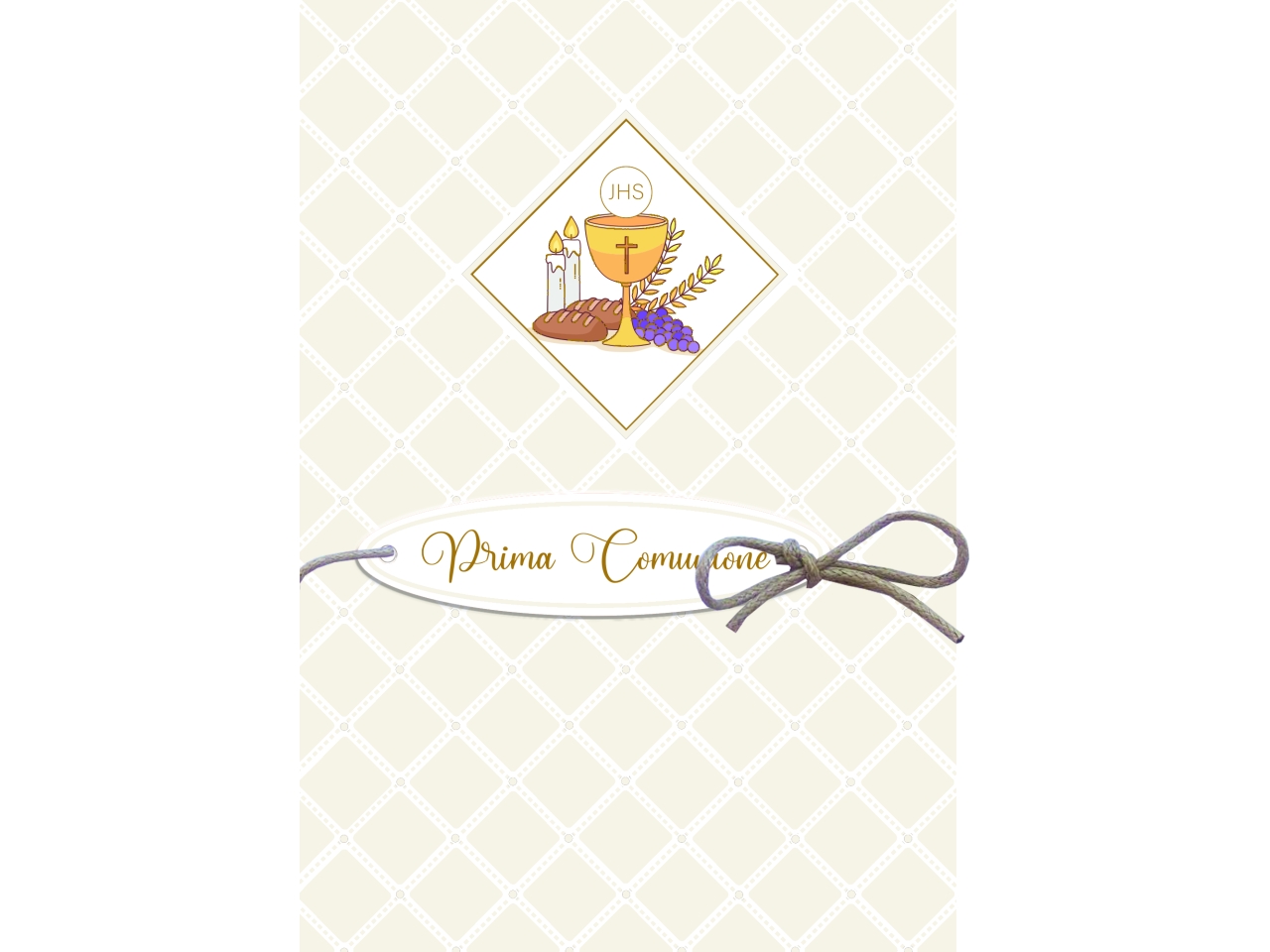 BIGLIETTO PRIMA COMUNIONE FE10198PC/D