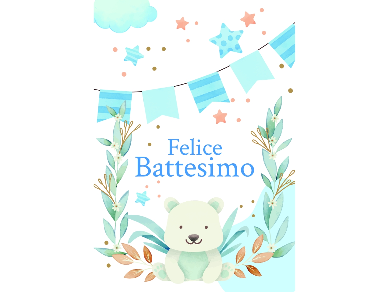 BIGLIETTO P.SOLDI BATTESIMO FE10202PS/C