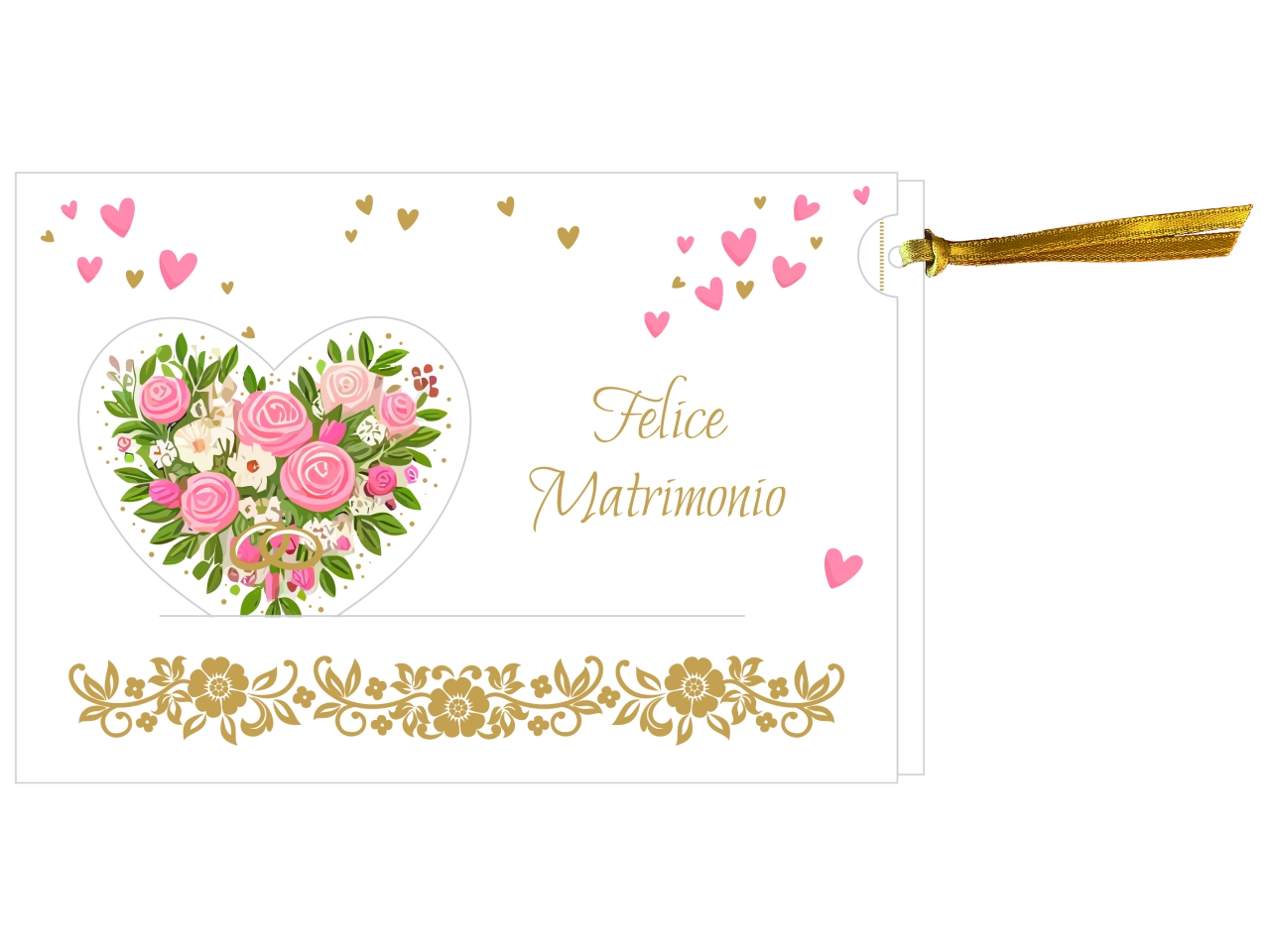 BIGLIETTO P.SOLDI MATRIMONIO FE10207PS/C
