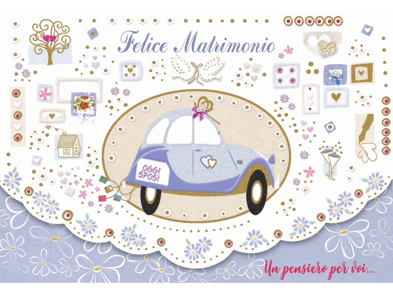 BIGLIETTO P.SOLDI MATRIMONIO FE10206PS/D