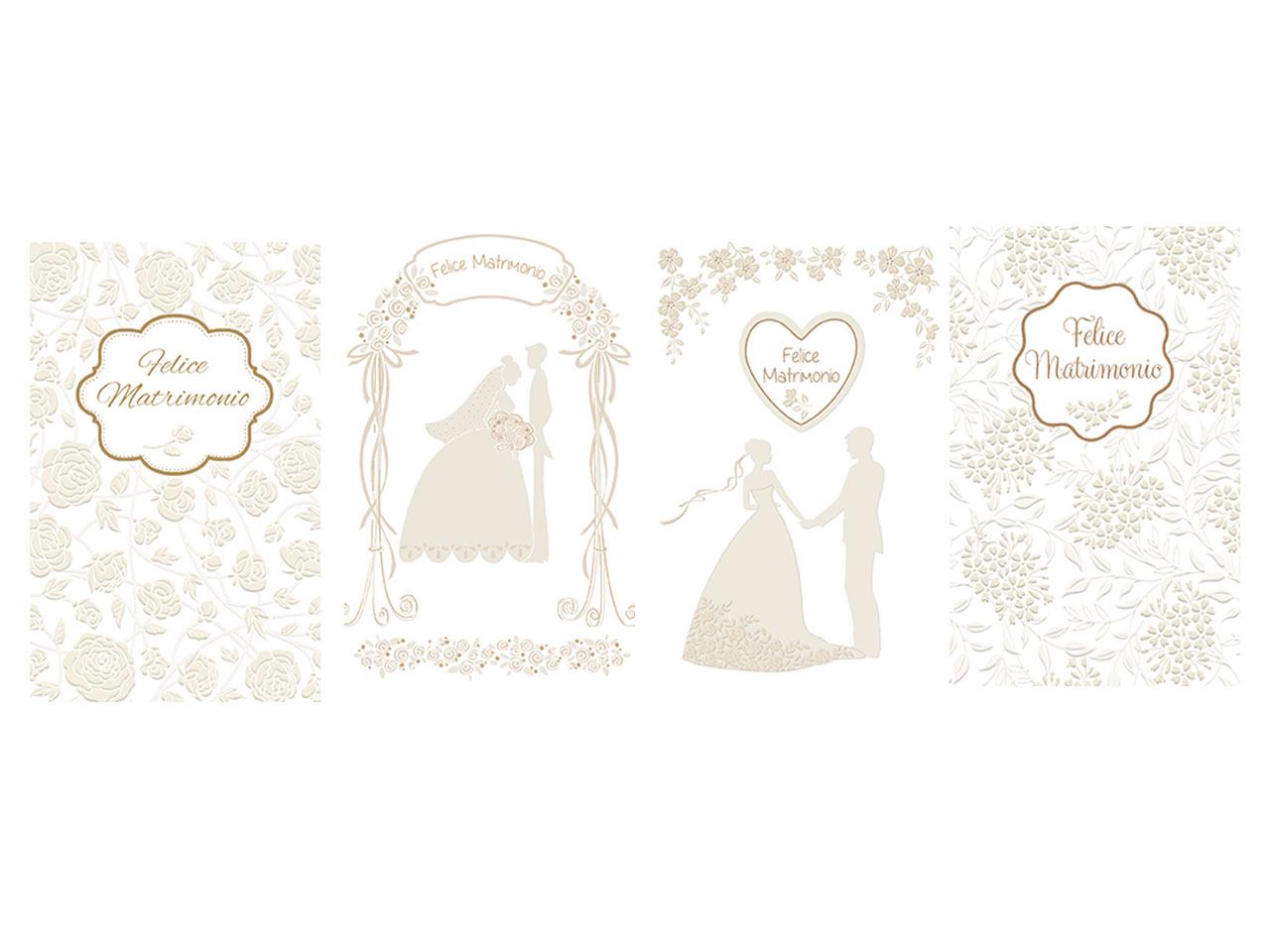 BIGLIETTO MINI MATRIMONIO 6PZ FE20080FM/48/BL