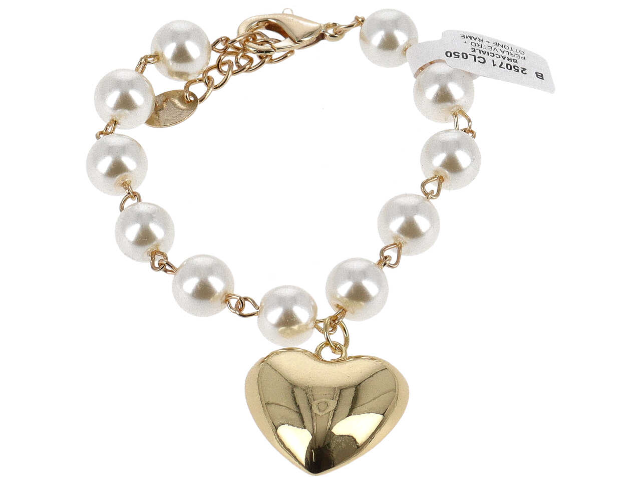 BRACCIALE VETRO + OTTONE + RAME B 25071