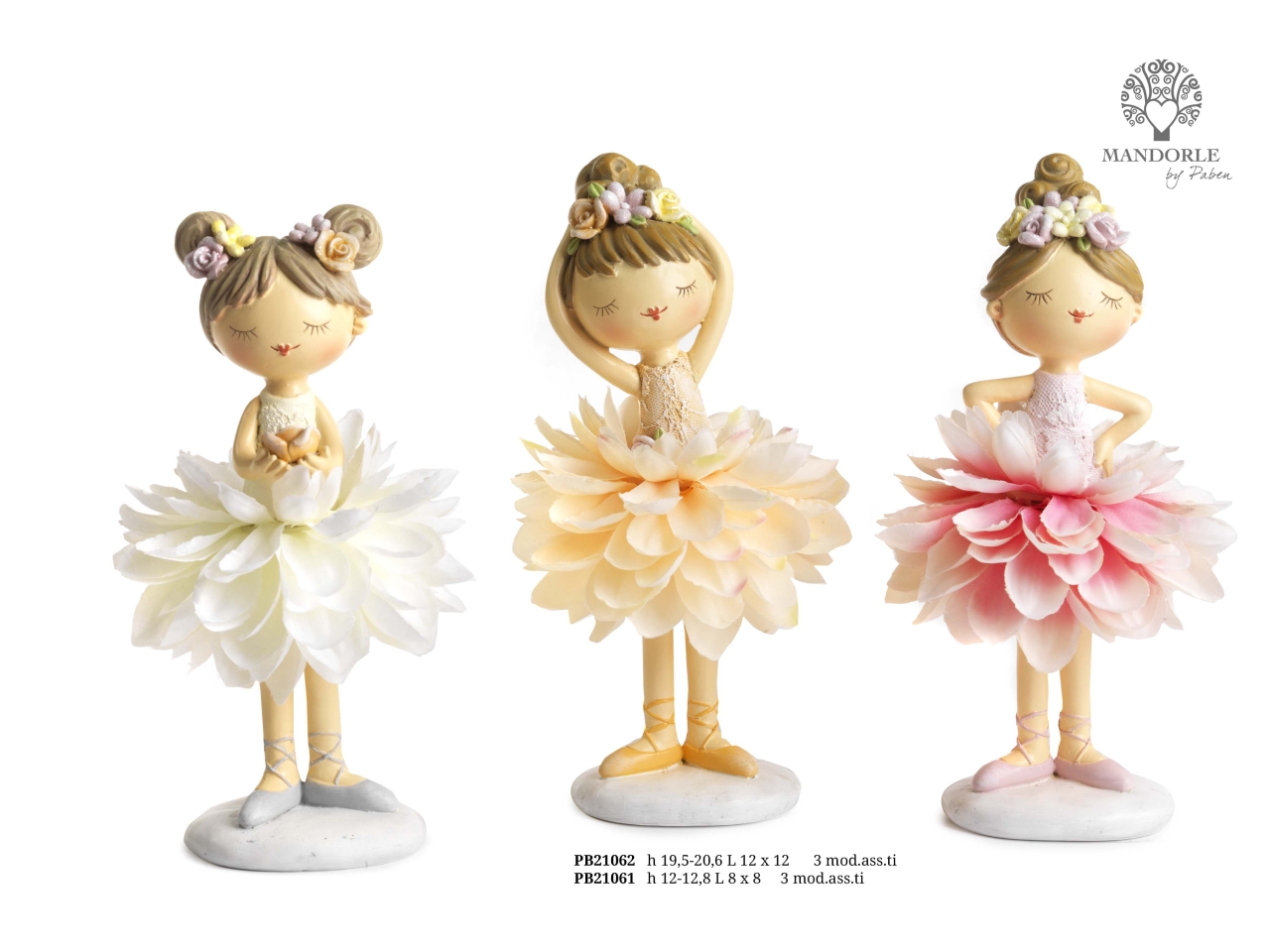 BALLERINA C/VESTITO 12,8CM ASS PB21061