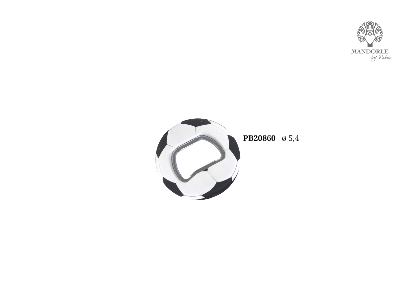 APRIBOTTIGLIE PALLONE BIANCO-NERO PB208