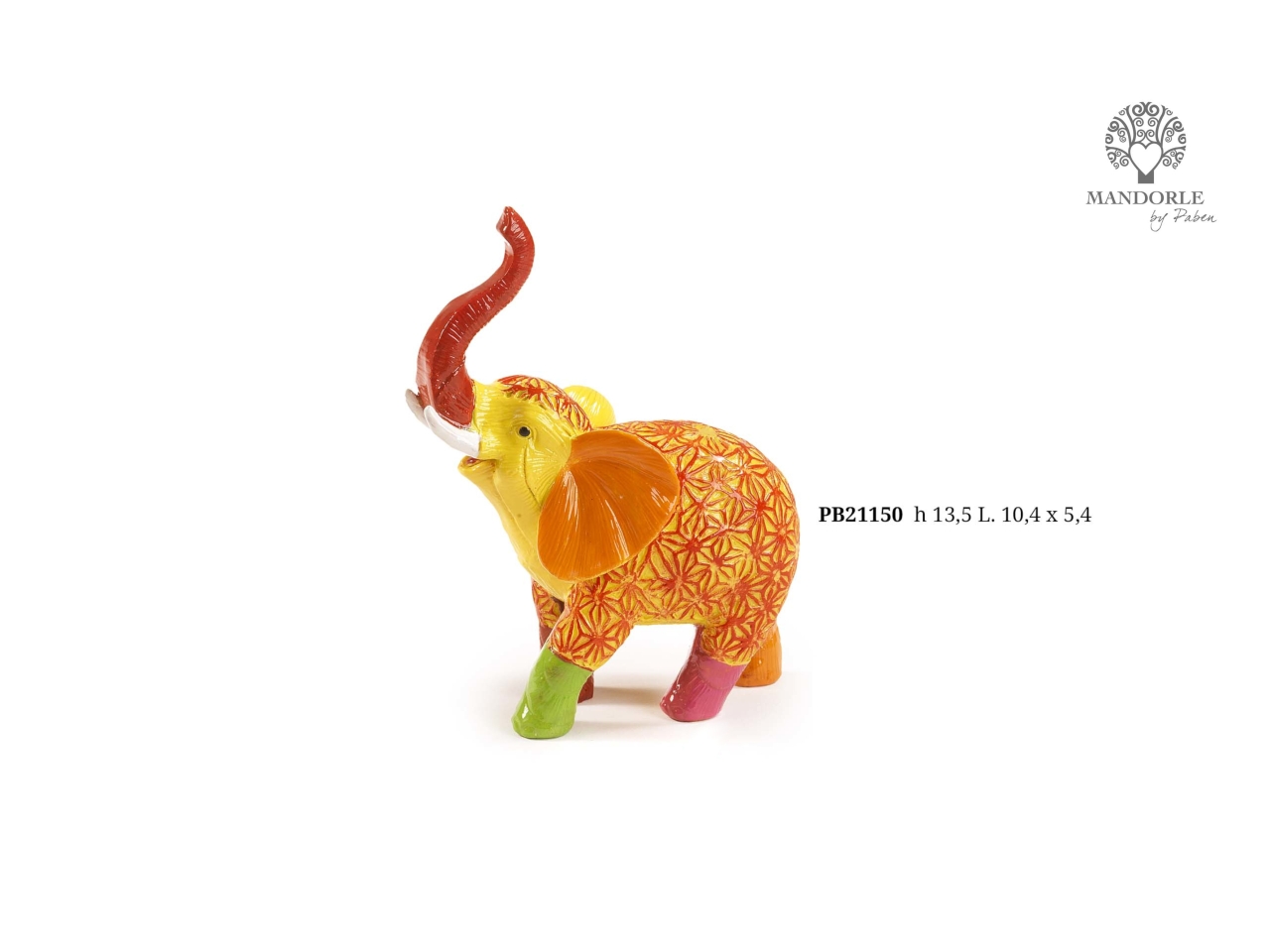 ELEFANTE IN RESINA 13,5CM PB21150