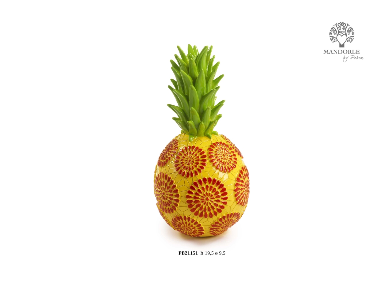 ANANAS IN RESINA 19,5CM PB21151