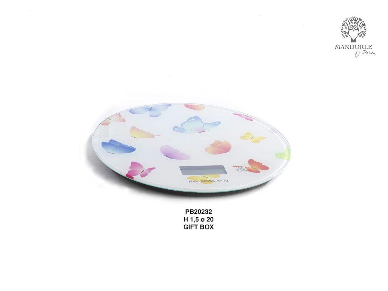 BILANCIA CUCINA C/FARFALLE 20CM PB20232 BILANCIA CUCINA C/FARFALLE 20CM PB20232