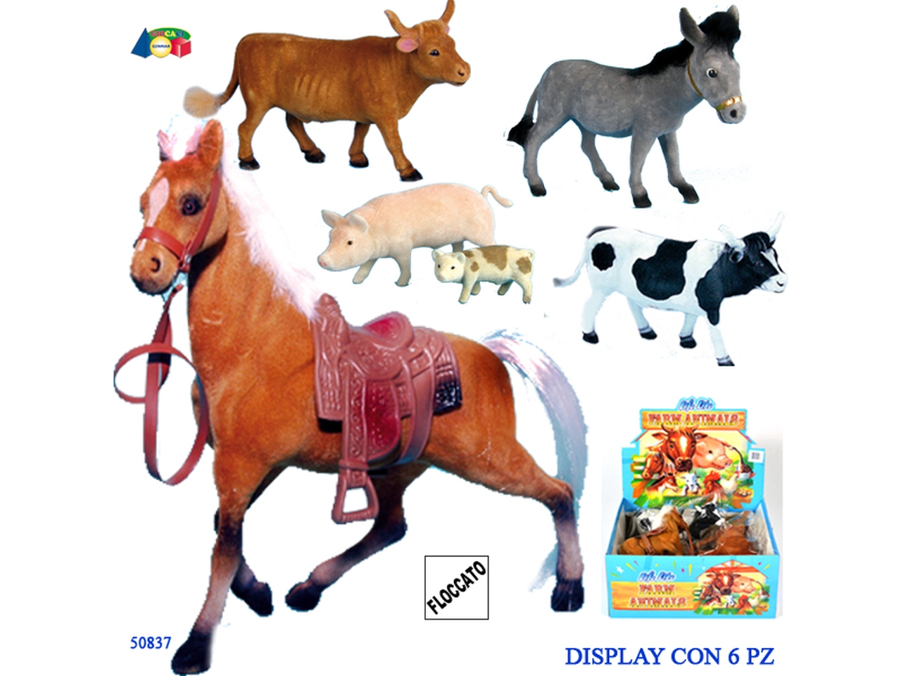 ANIMALI FLOCCATI FATTORIA 50837