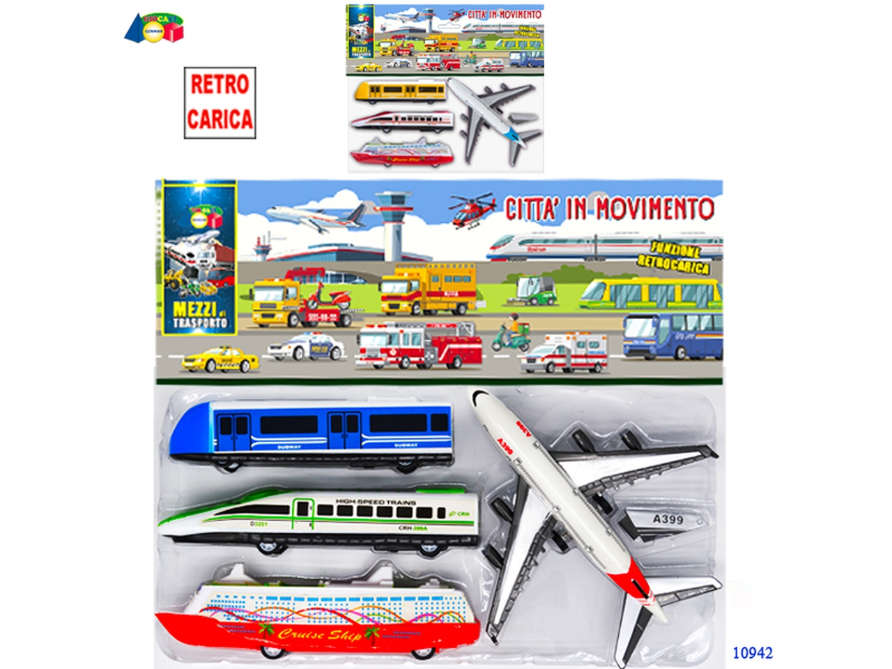 BUSTA TRENI, AEREO E NAVE ASS. 10942