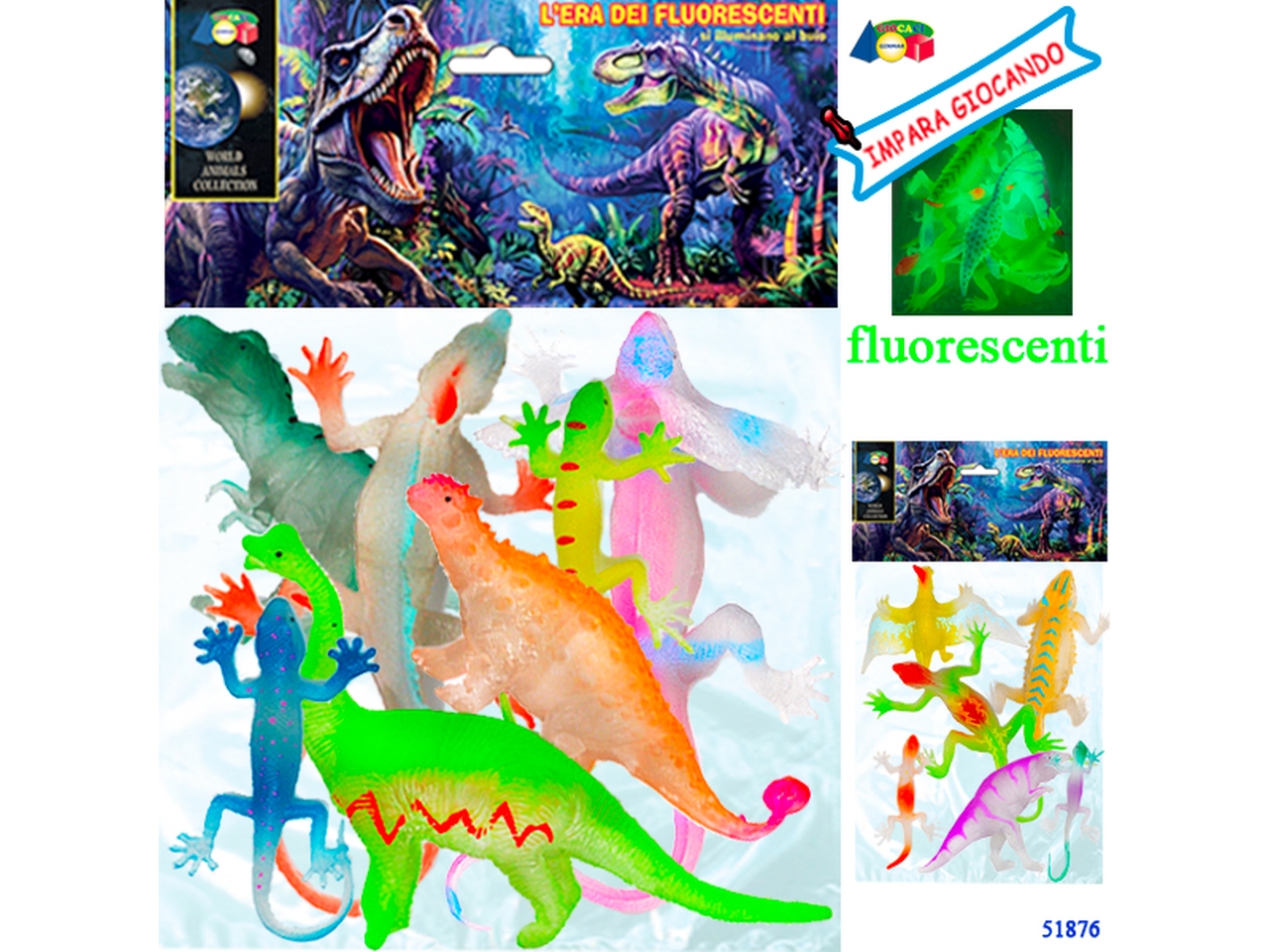 BUSTA DINOSAURI ASS. 51876