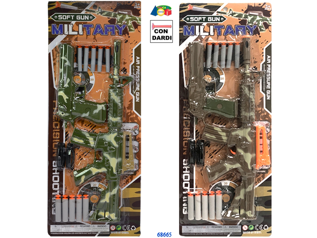 SET MITRA MILITARE C/PISTOLA ASS. 68665
