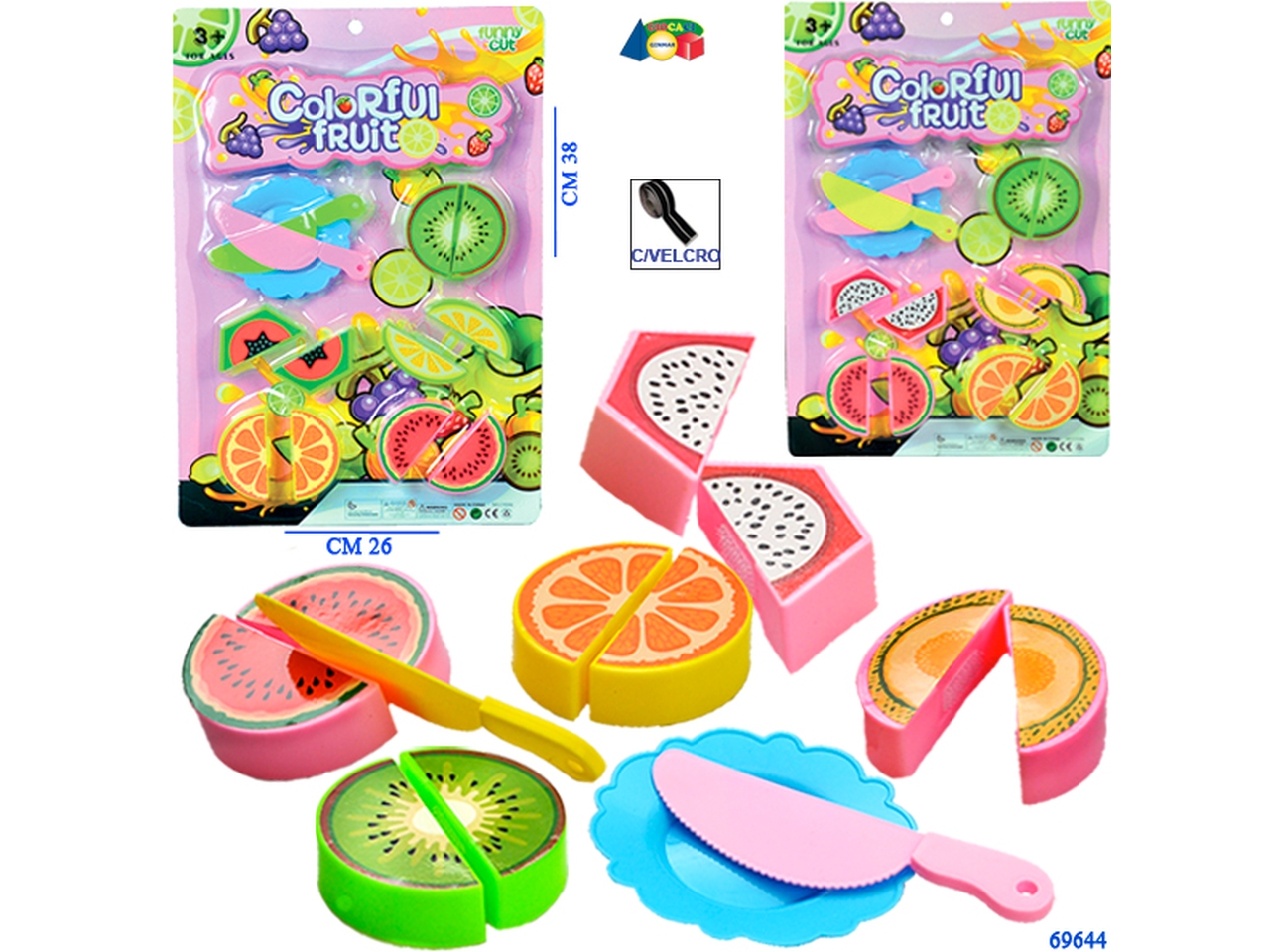 SET FRUTTA C/COLTEL.E PIATTO ASS. 69644