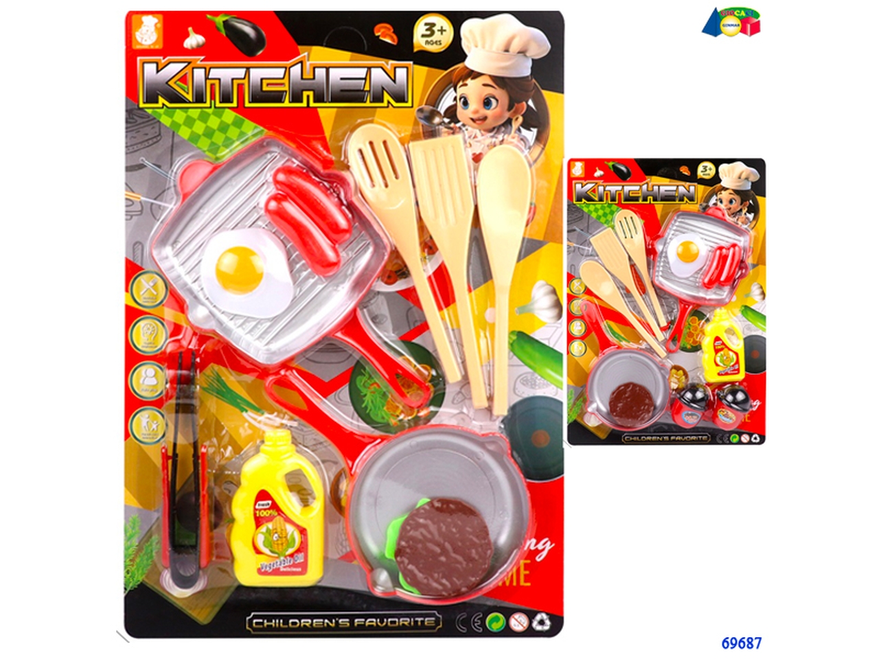 SET CUCINA CON ACCESSORI ASS. 69687