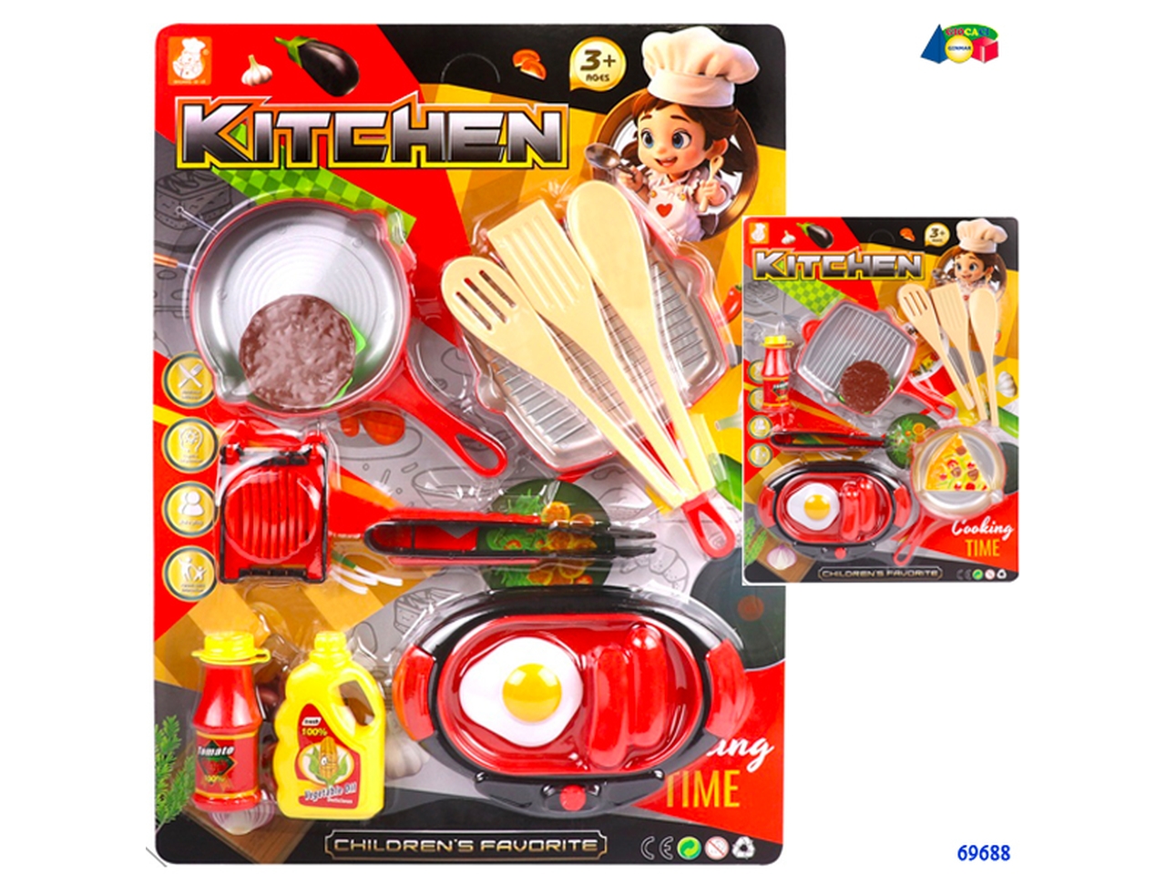 SET CUCINA C/PIASTRA E ACCESSORI 69688