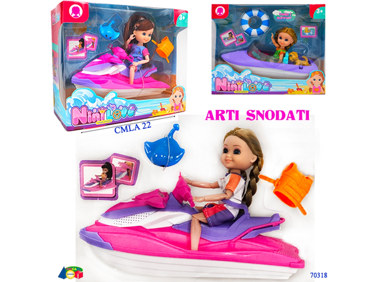 BAMBOLA SU MOTO D’ACQUA ASS. 70318