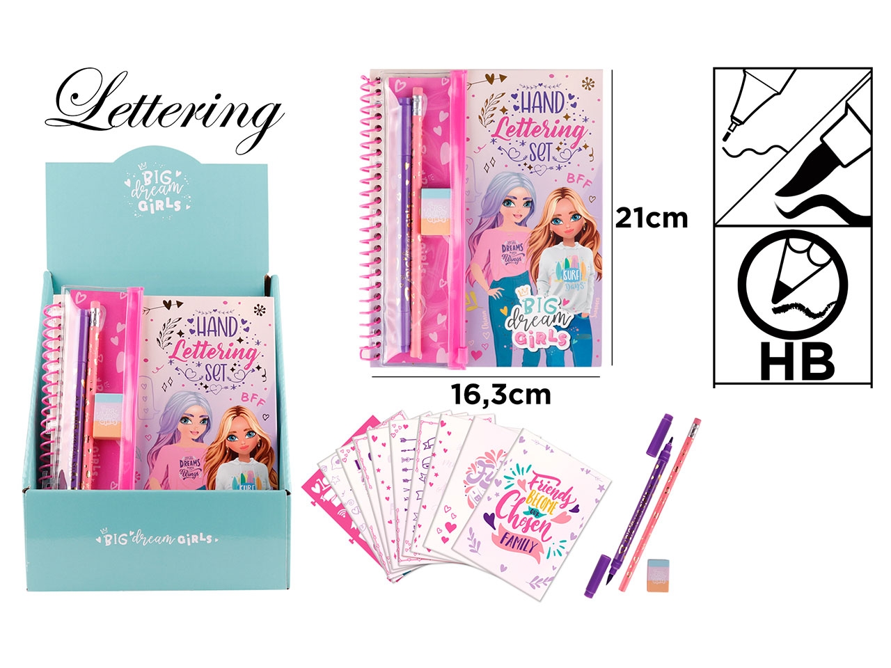 BIG DREAM GIRL TACCUINO LETTERING BD020