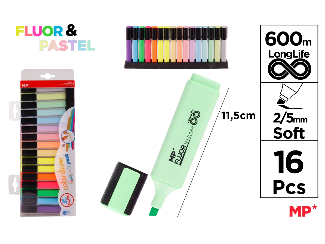 MP EVIDENZIATORE SOFT2-5MM16PZ PE534-11