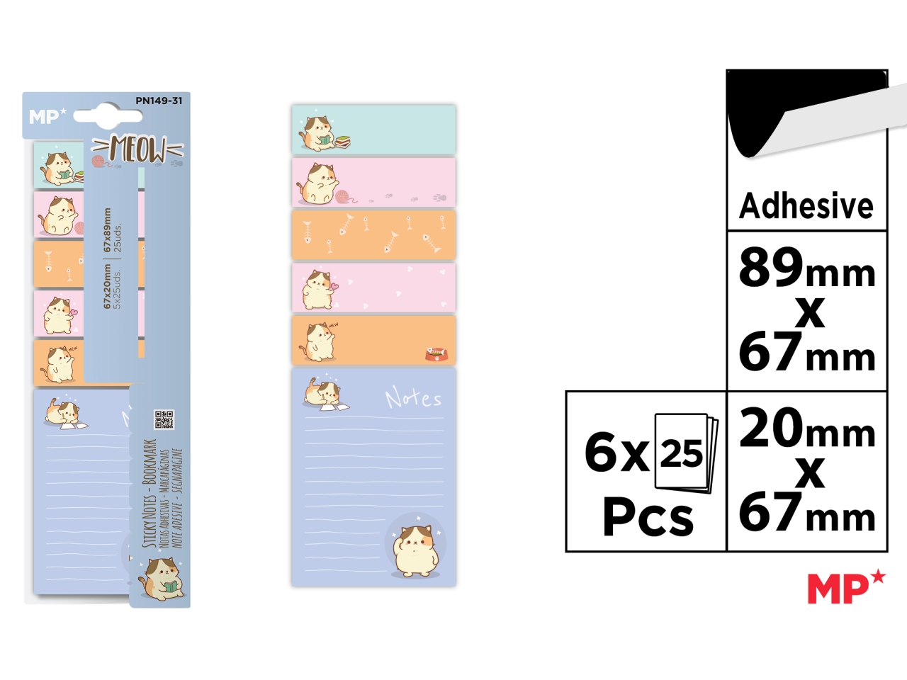 MP SEGNAPAGINE ADESIVI PN149-31