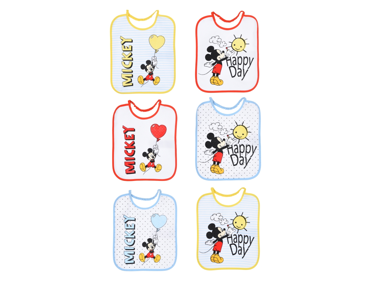 MICKEY BAVETTE 6PZ.ASS.27X22,5 YE09001