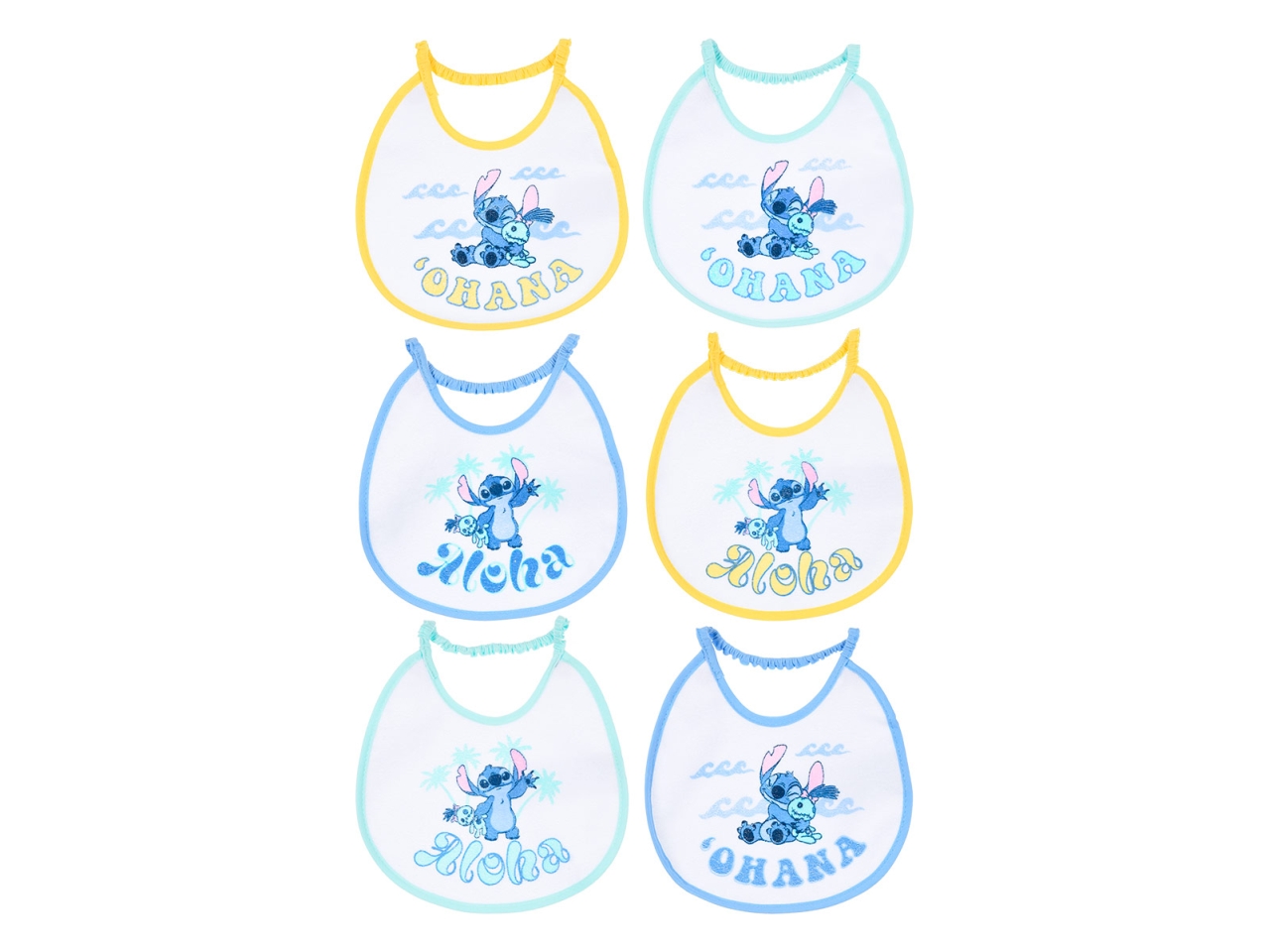 LILOSTITCH BAVETTE 6PZ.18X18CM YE09006