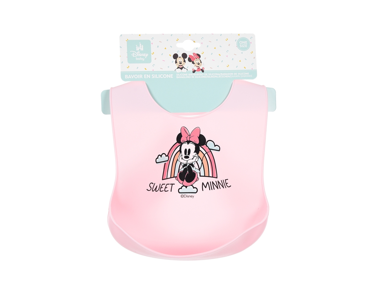 MINNIE BAVETTA SILICONE 30X23CM YE09010