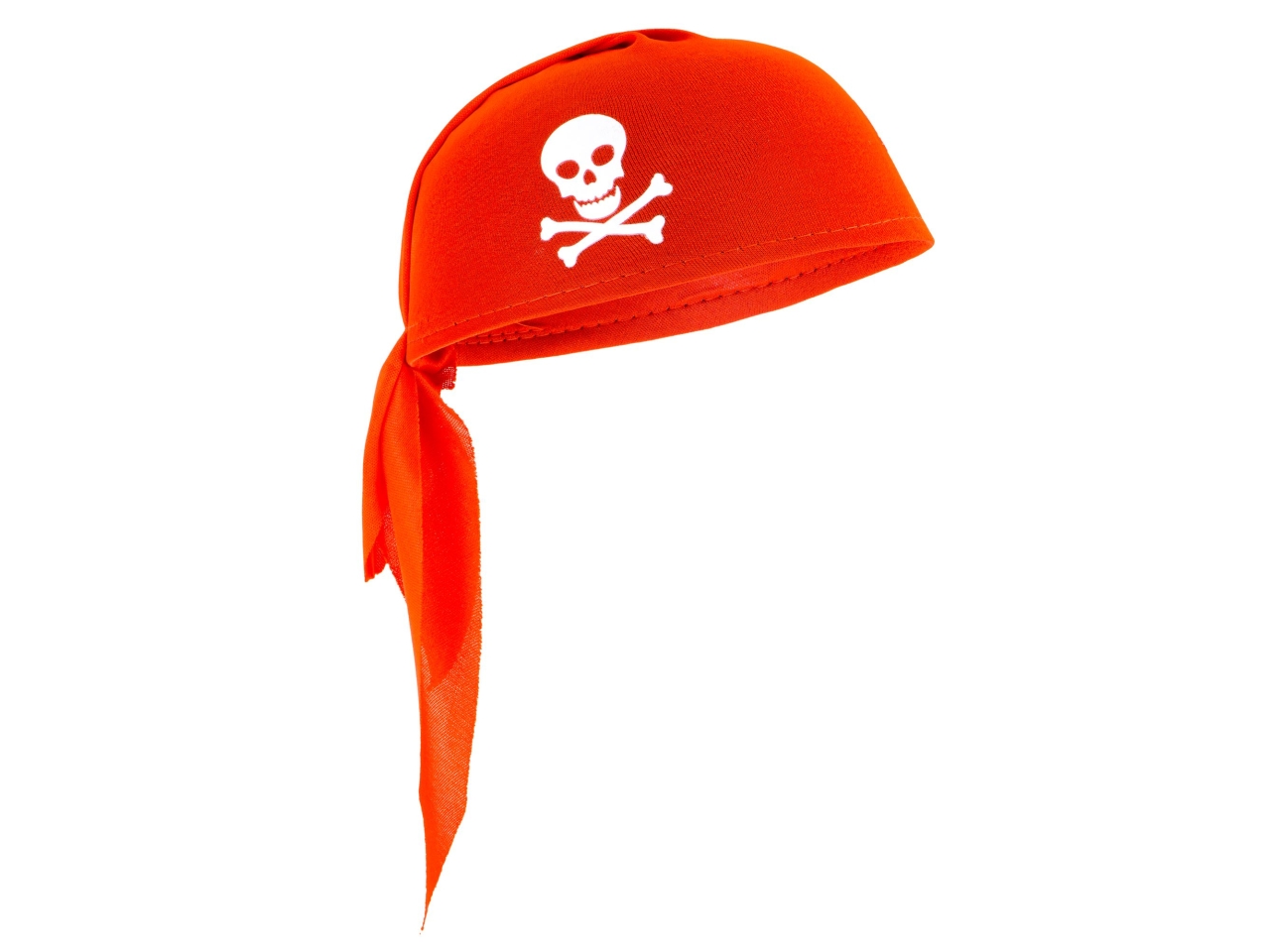 CAPPELLO ROSSO PIRATA IN TESSUTO 25111
