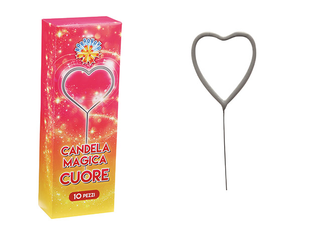 CANDELA MAGICA CUORE CF.10PZ 0203A