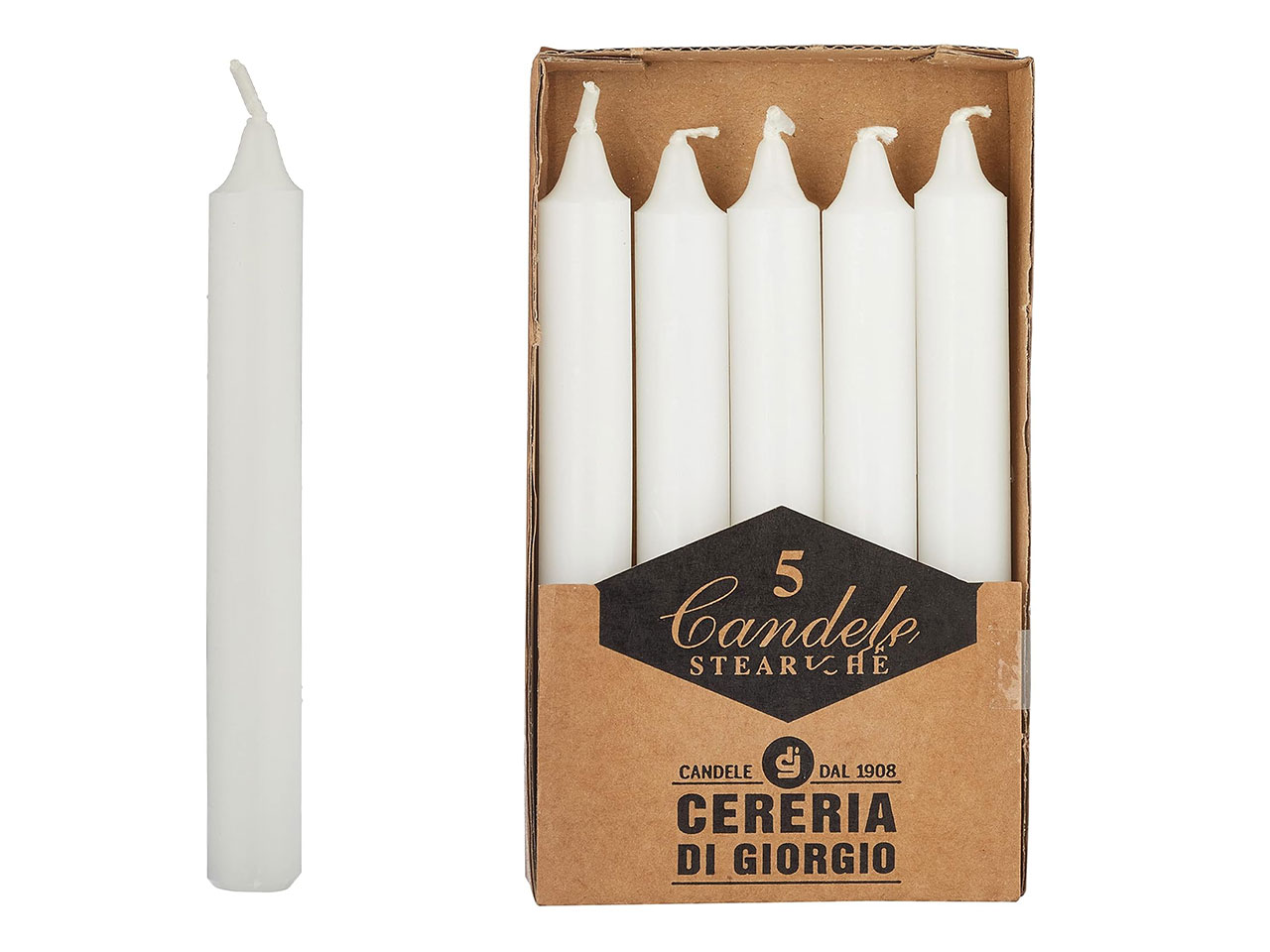 CANDELE STEARICHE 5PZ 406