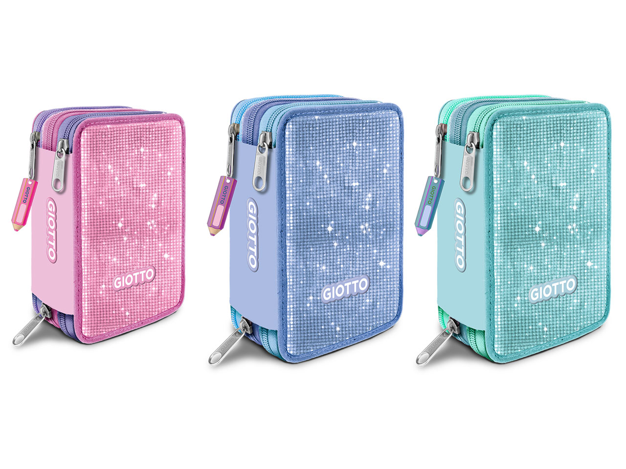 ASTUCCIO 3 ZIP GIOTTO SUPER CRYSTAL F964300