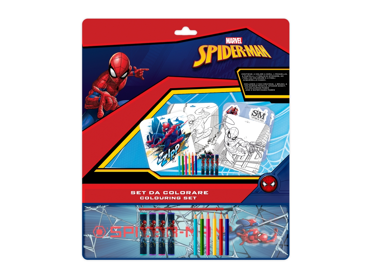 SPIDERMAN COLOURING SET SP1147