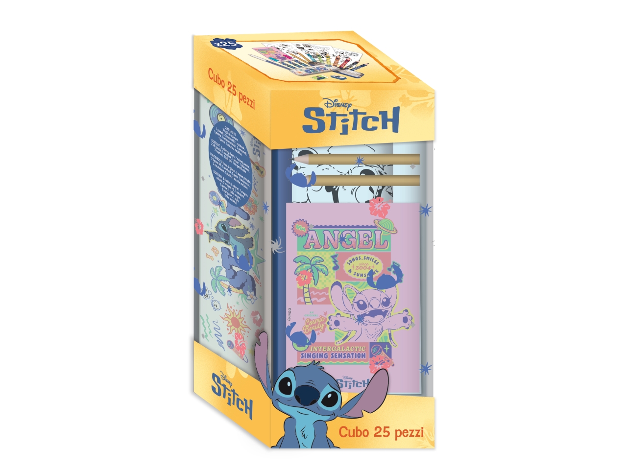STITCH CUBO CANCELLERIA 25PZ LST0583
