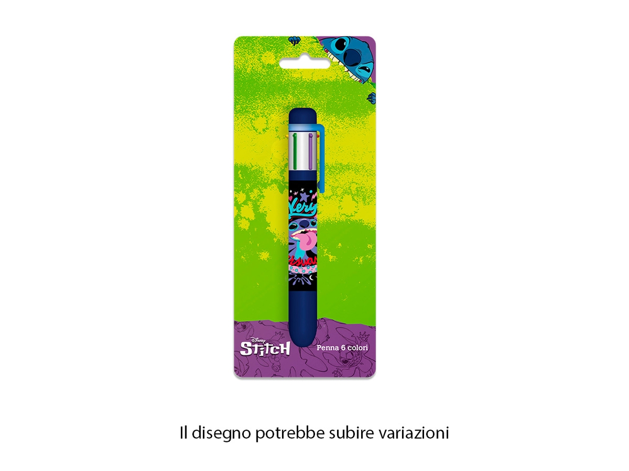 STITCH PENNA CON 6 COLORI LST1041
