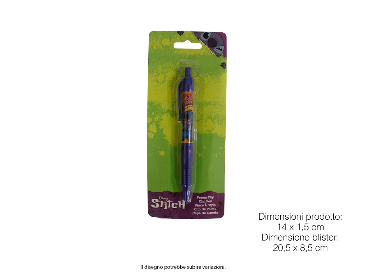 STITCH PENNA CLIP IN BLISTER LST0954