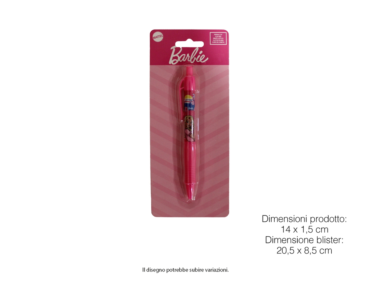 BARBIE PENNA CLIP IN BLISTER BR0954