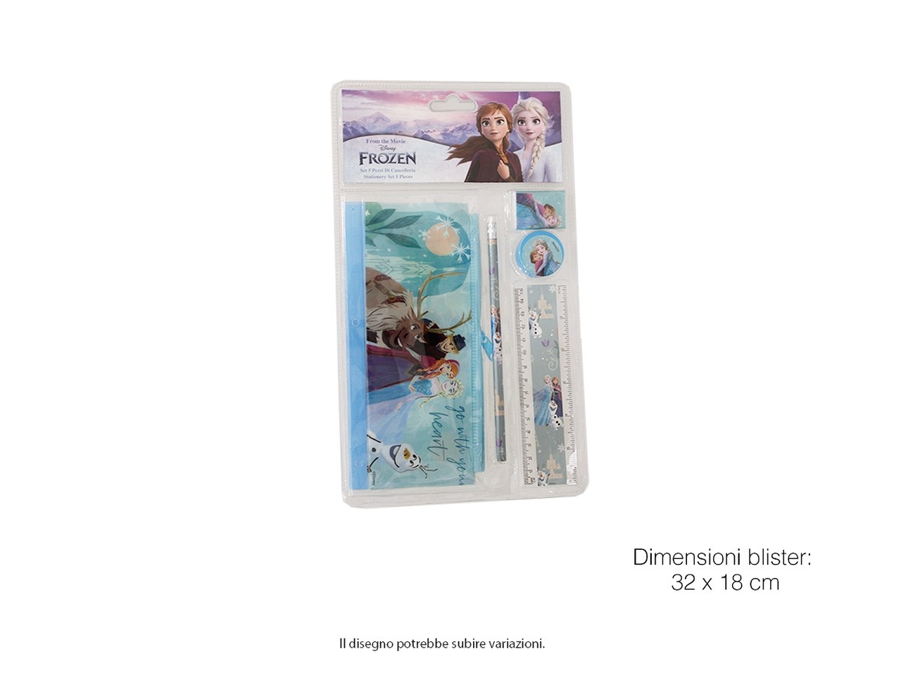 FROZEN SET CANCELLERIA 5 OGGETTI FR0930