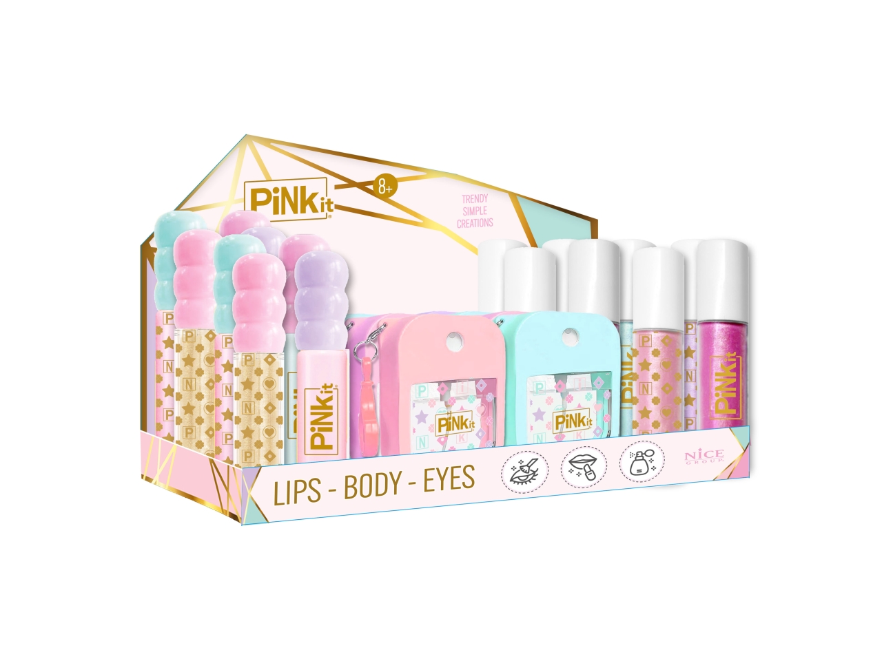 PINK IT LIP BODY EYES 24PZ 40066